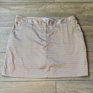 Izod Performz Brown Houndstooth Skort sz 12